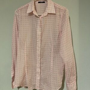Benson Pink Button Down Shirt with Classic Collar and Relaxed Fit
